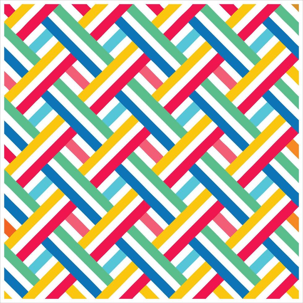 A colorful pattern with diagonal lines vector