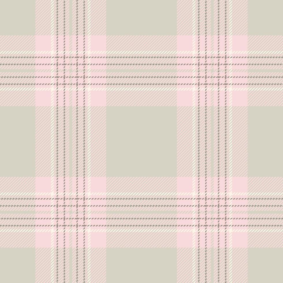 Thanksgiving tartan seamless plaid, intricate texture textile. Throw fabric pattern check background in light and stone grey colors. vector