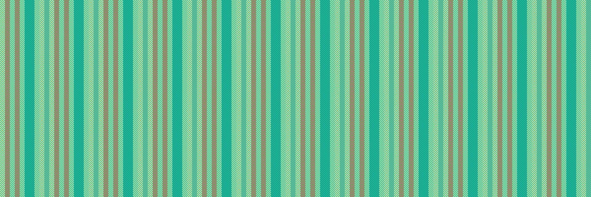 Drawing fabric lines seamless, styling pattern stripe. Popular vertical background texture textile in teal and green colors. vector