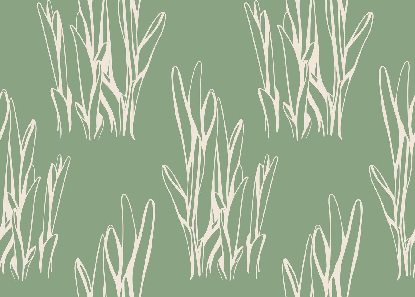 Foliage pattern of leaf plant for textile design. Floral art for wallpaper or fabric fashion. vector