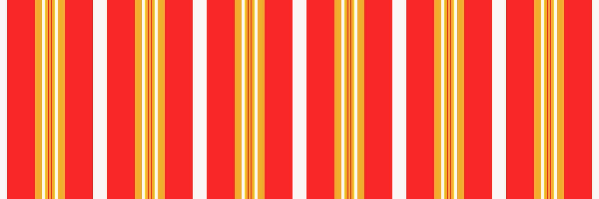 Sexual textile fabric vertical, mixed lines pattern . Image texture seamless background stripe in amber and red colors. vector