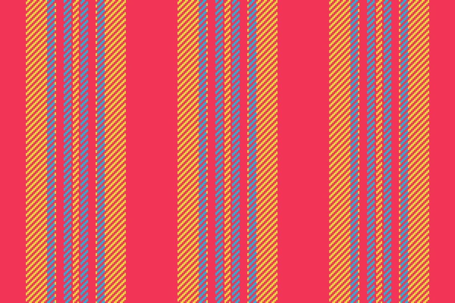 Relief stripe fabric texture, hipster textile lines background. Vtaly pattern vertical seamless in red and yellow colors. vector