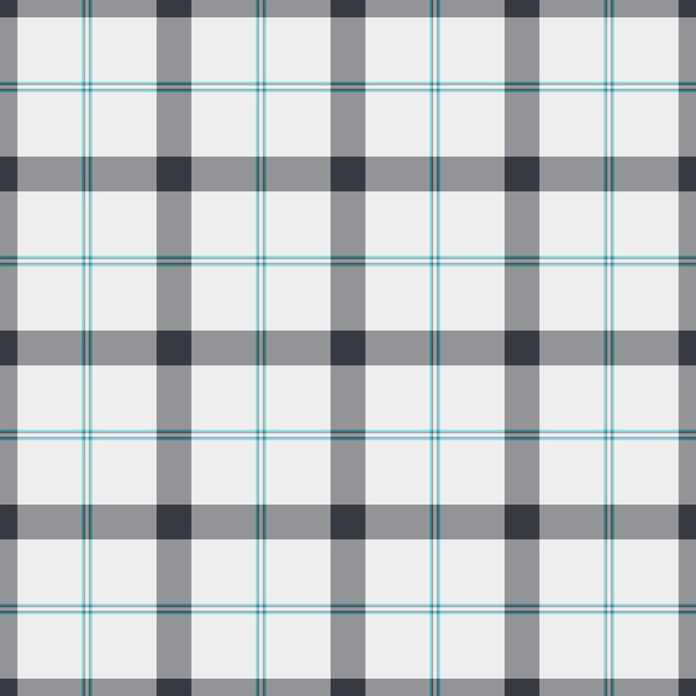 Post seamless pattern plaid, quality check tartan . French fabric background texture textile in grey and white colors. vector