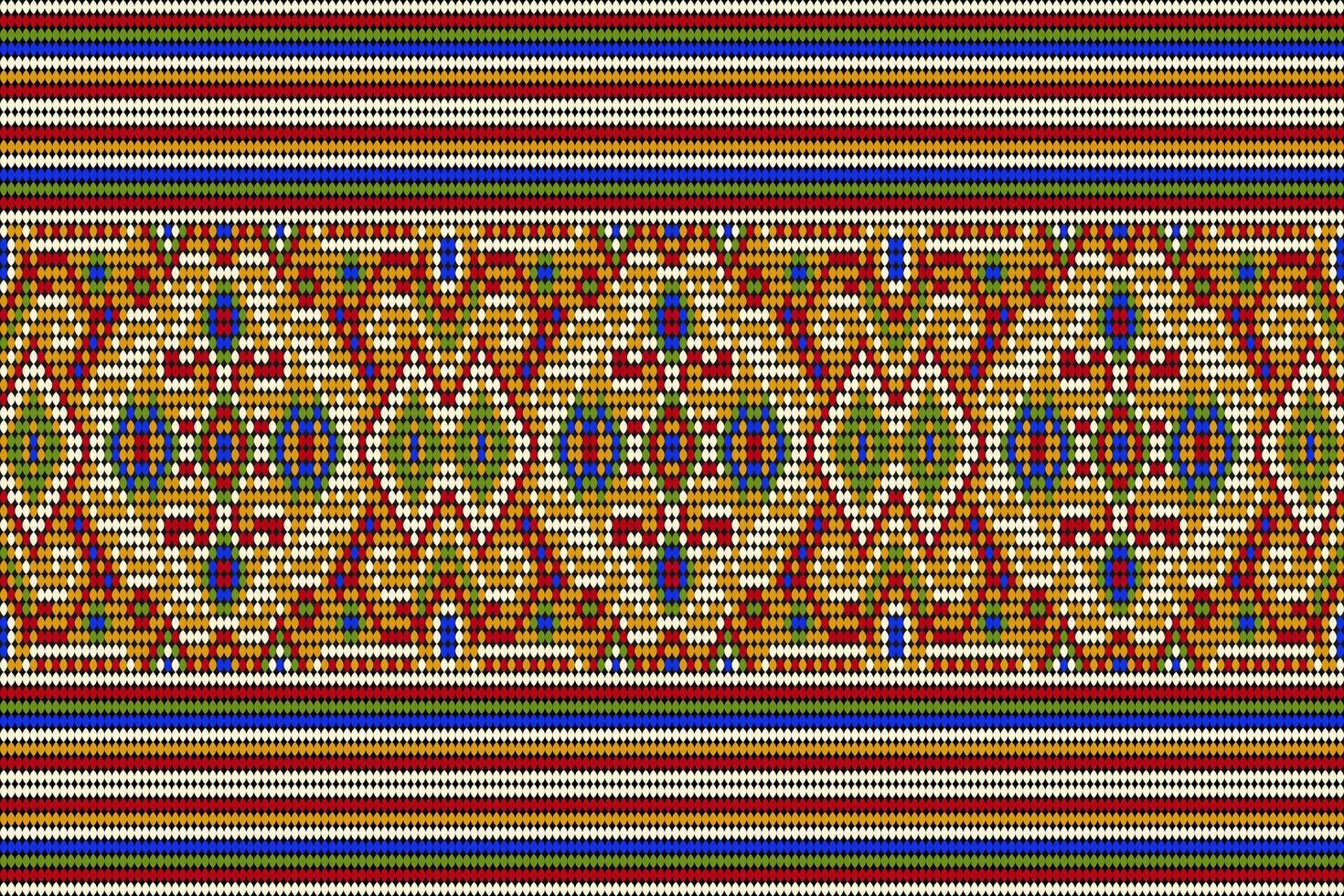 Sadu pattern on yellow background vector
