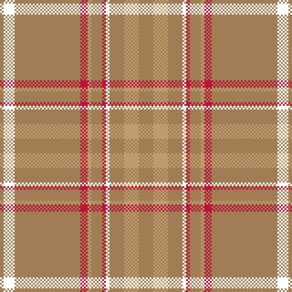 Pixel background design. Modern seamless pattern plaid. Square texture fabric. Tartan scottish textile. Beauty color madras ornament. vector