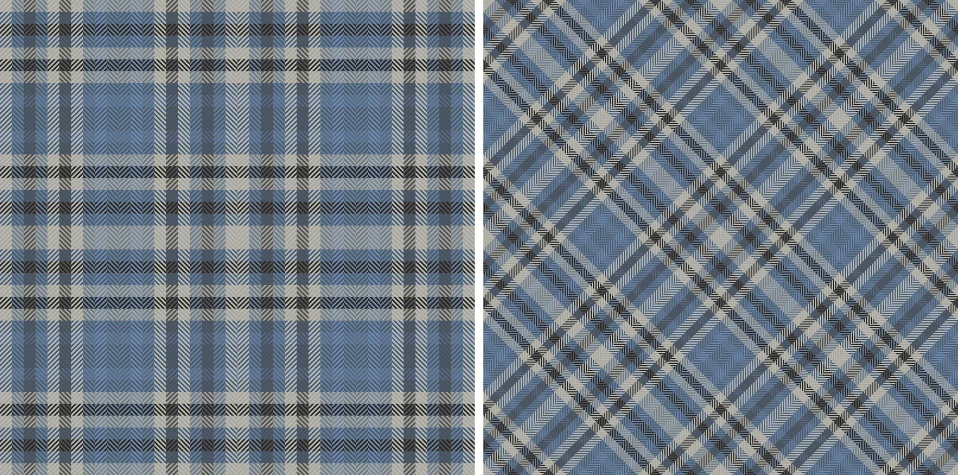 Seamless tartan texture of textile fabric with a check pattern background plaid. Set in fashionable colors in fashion outfits for women. vector
