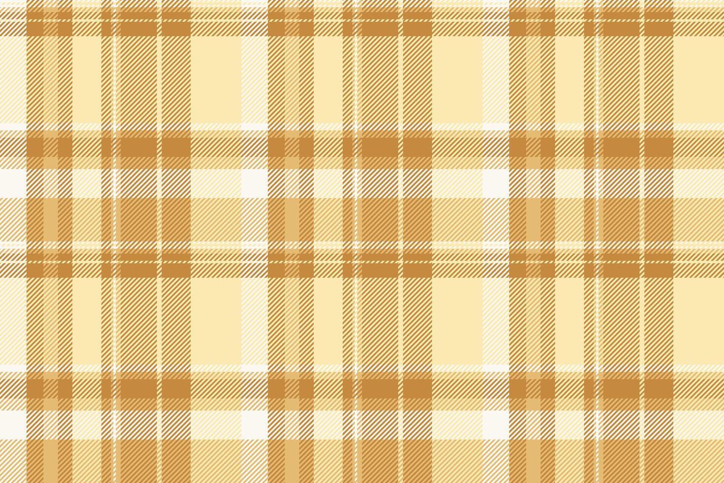 Pure tartan check texture, chic textile fabric background. Path plaid seamless pattern in orange and light colors. vector