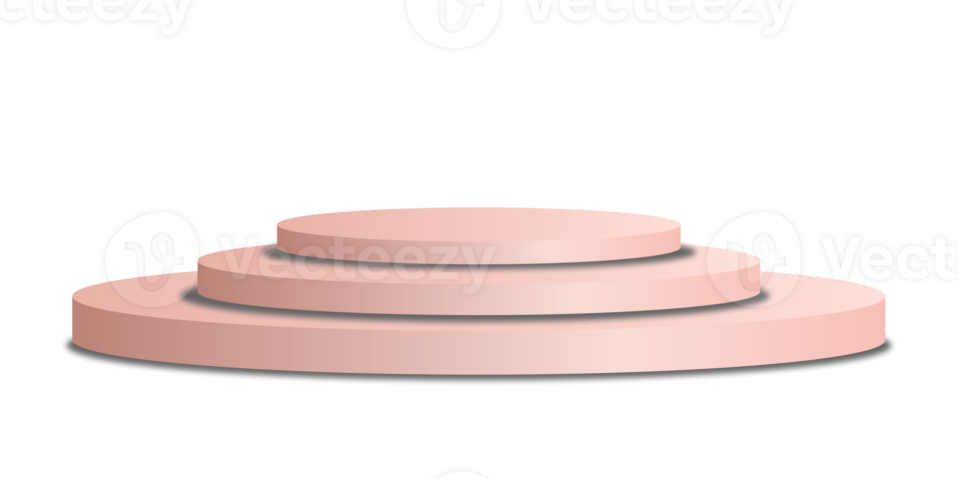 pink circular product podium with transparent background png