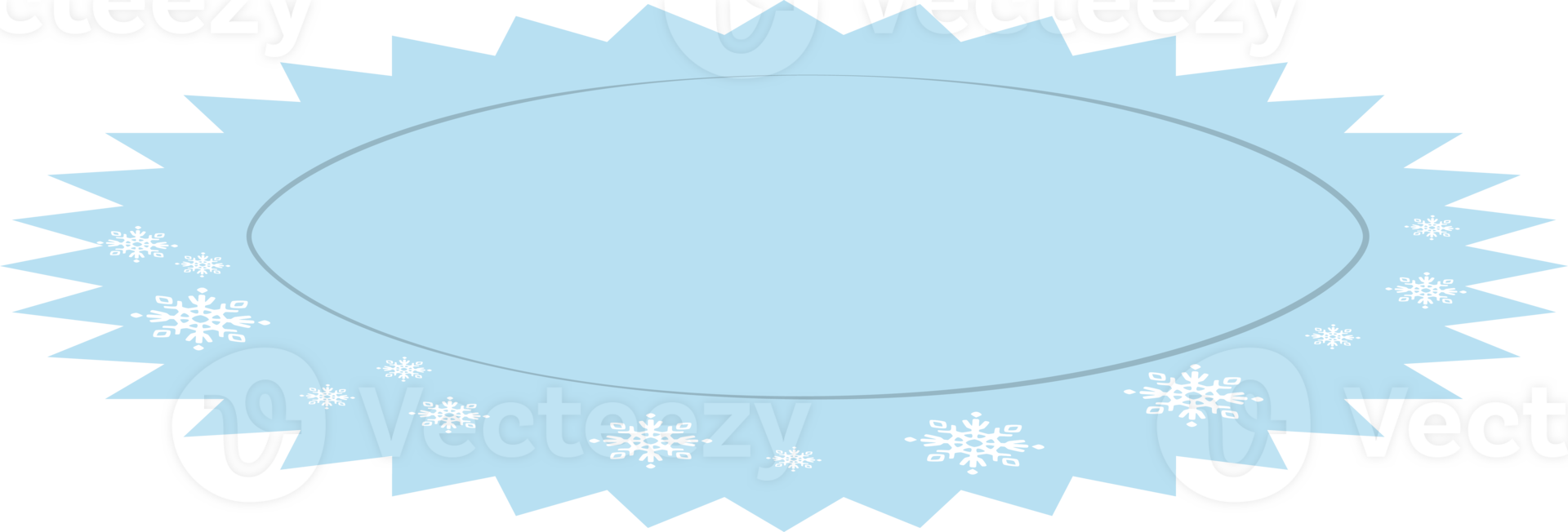 Blue Snowflake Decorative Background Template png