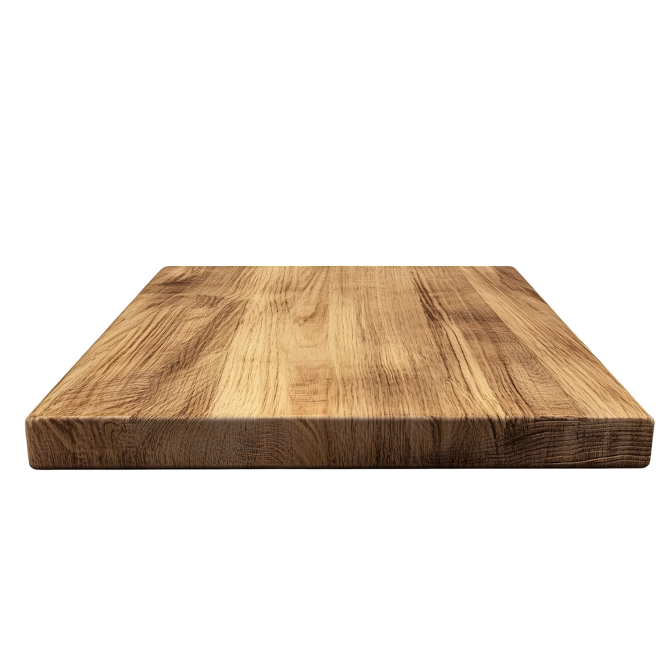 Wood table top isolated on transparent background png
