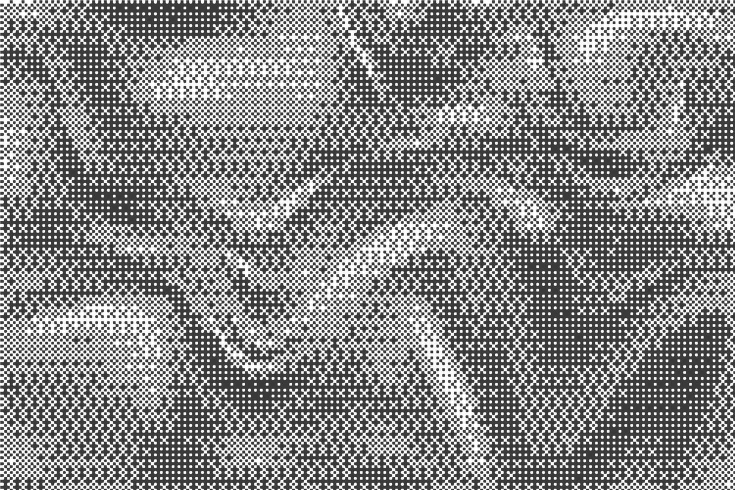 Wavy bitmap pattern background with pixel. Gradient dotted halftone dither effect. Retro game glitch abstract noise. Grunge vintage wallpaper vector