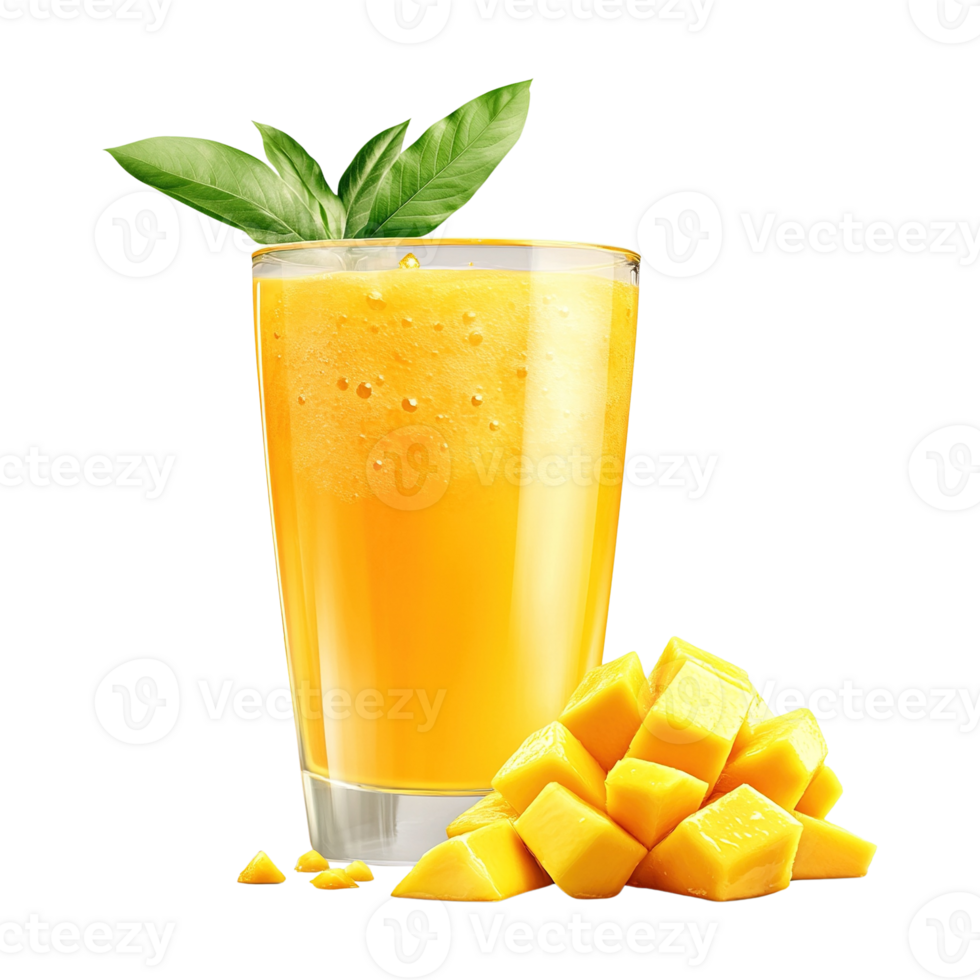 Refreshing Mango Juice with Fresh Chunks png