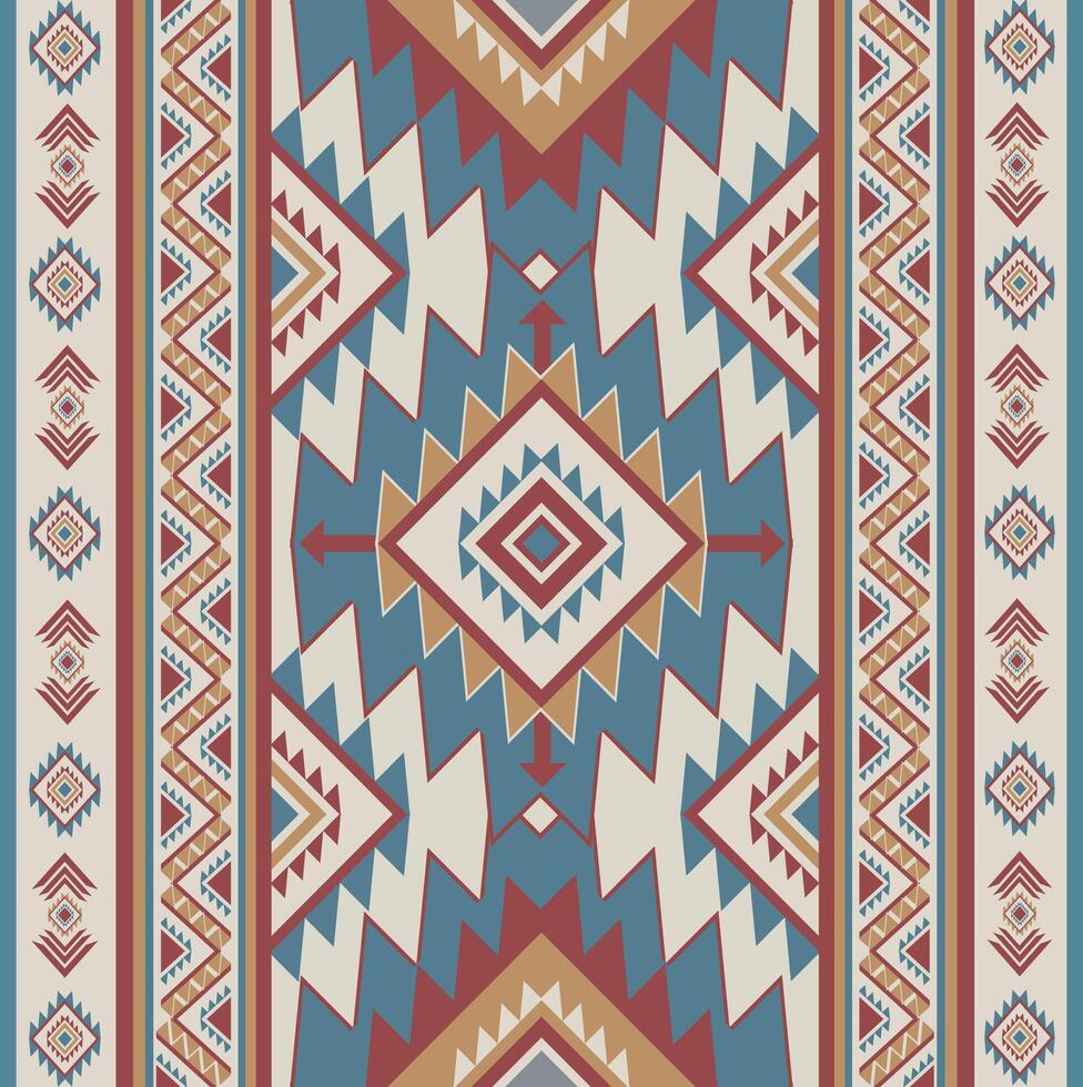 Native vintage abstract American Ethnic pattern. vector