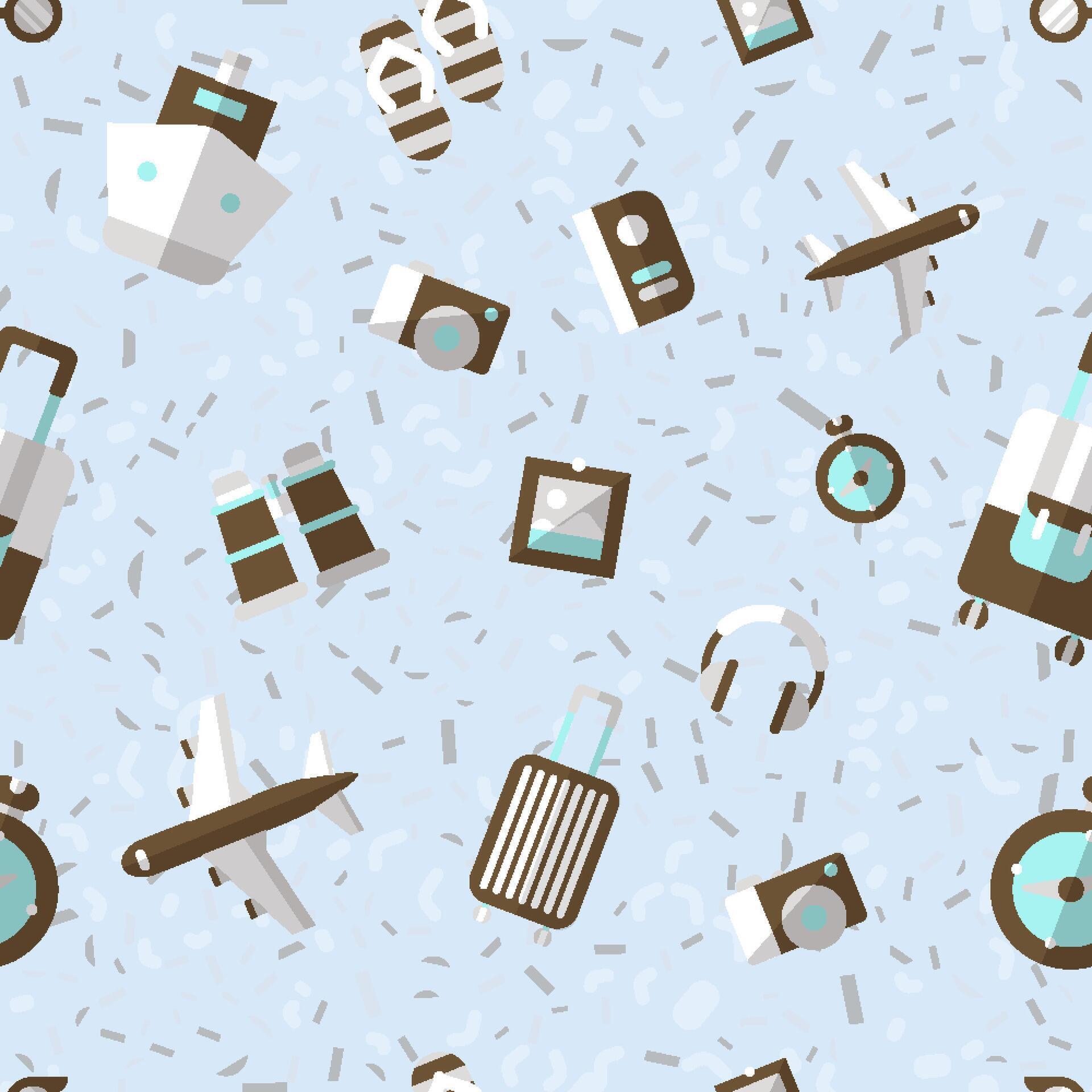 seamless pattern holidays flat elements 54021178 Vector Art at Vecteezy