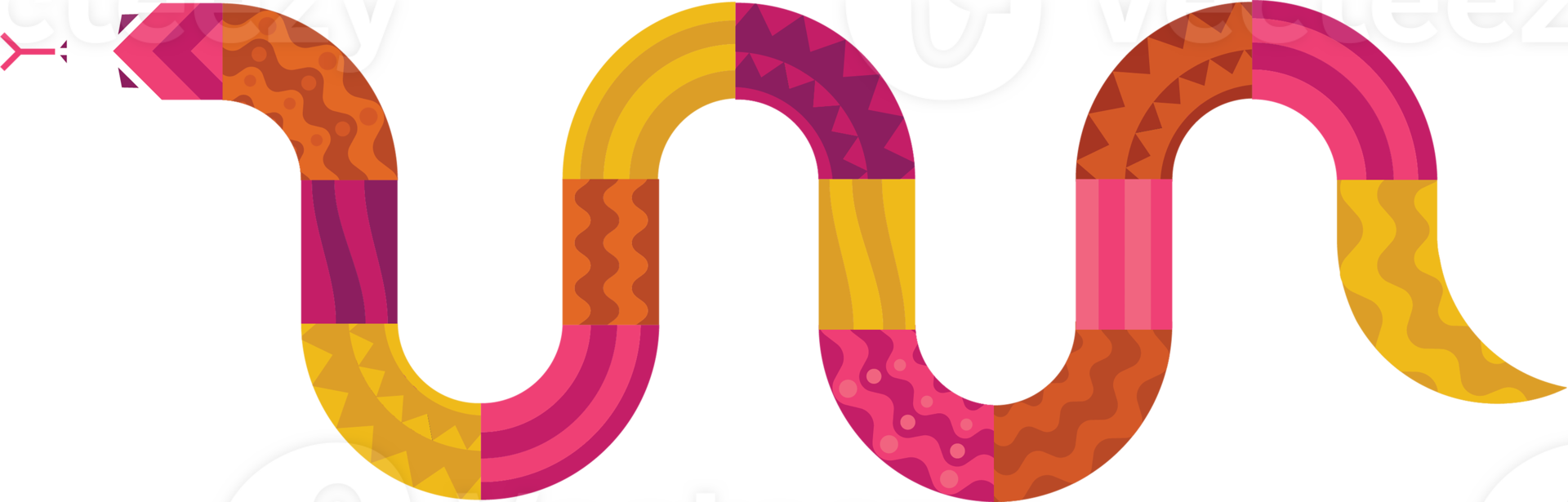 characters, illustration ,snake graphic geometry png