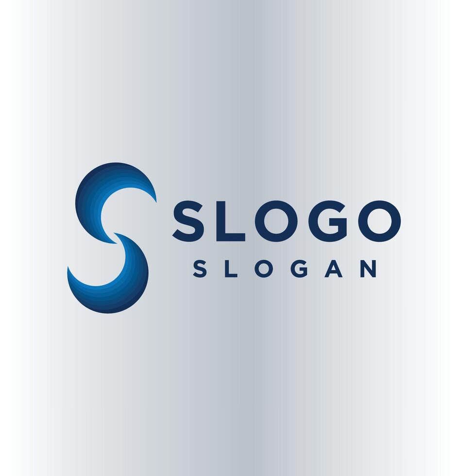 S logo design. vector