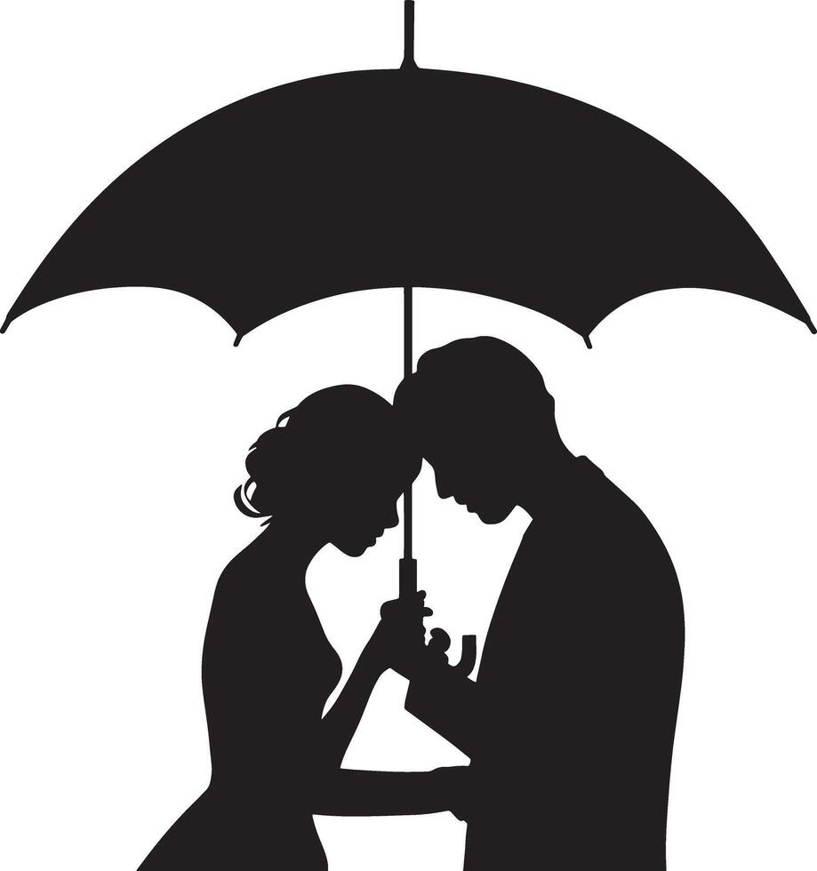 Elegant valentine silhouette featuring love couples in romantic poses like proposals hugging and dancing perfect for valentines day cards posters and creative digital artwork vector