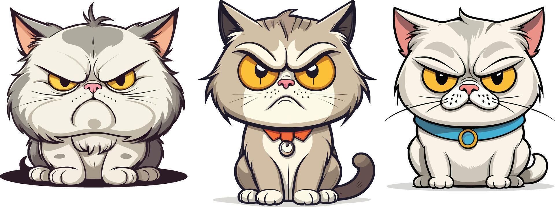 Cartoon cat angry angry cat cartoon cat angry angry cat cartoon cat angry angry cat cartoon cat angry vector
