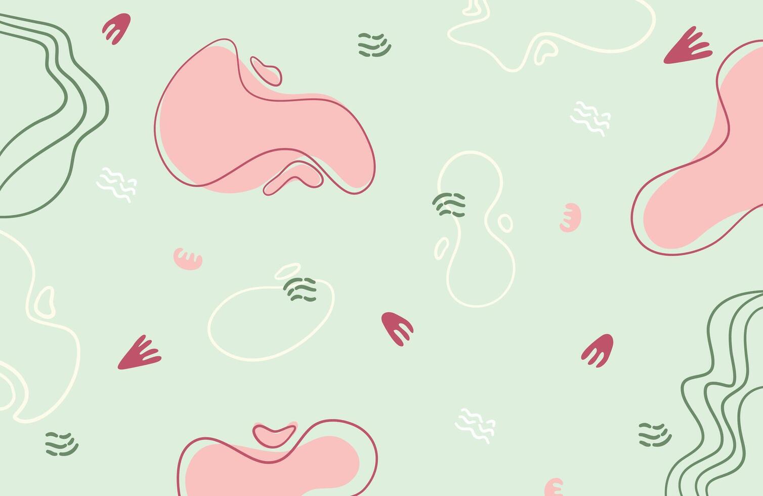 fluid abstract background green and pink color vector