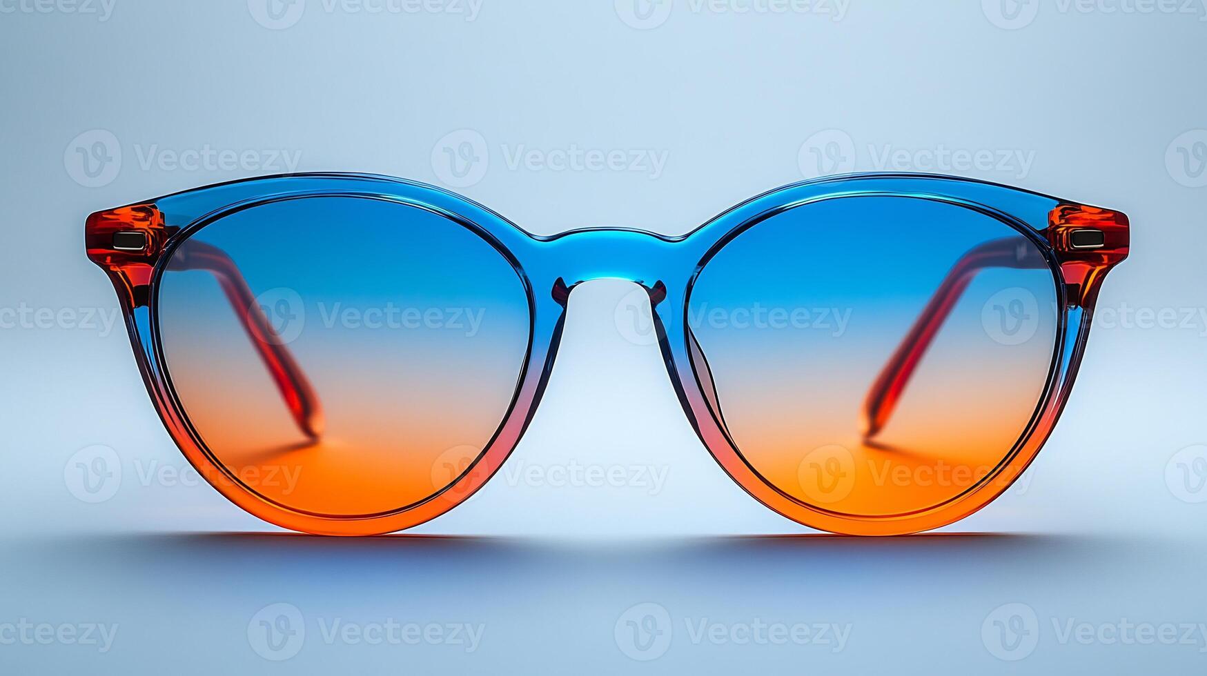 Unique neoncolored eyeglasses slim luxuryinspired frames perfect for creating a stylish yet professional office look isolated on white background photo