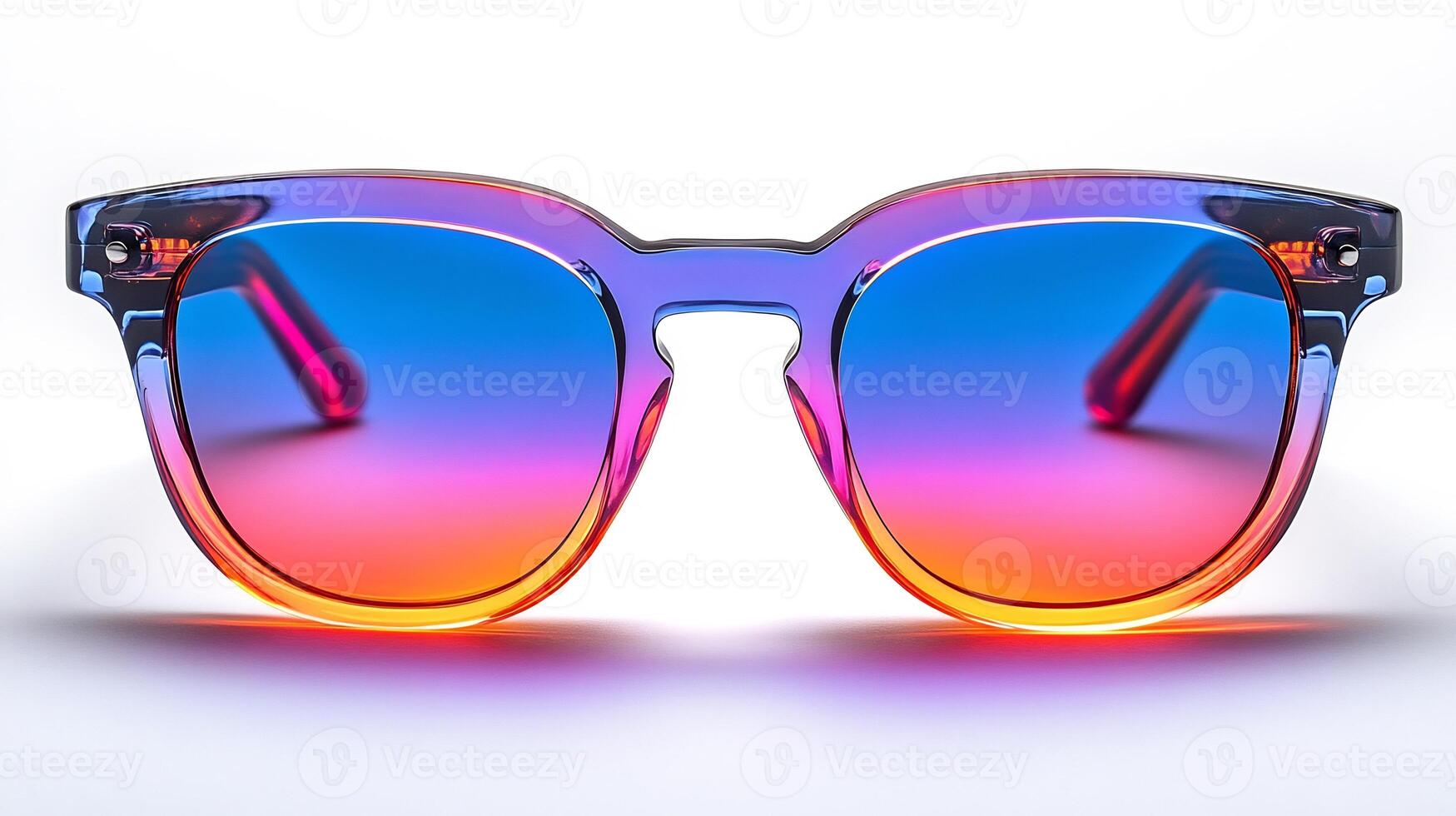 Designer sunglasses vibrant neon patterns combining highend luxury and trendy vibes suitable for office and casual settings isolated on white background photo