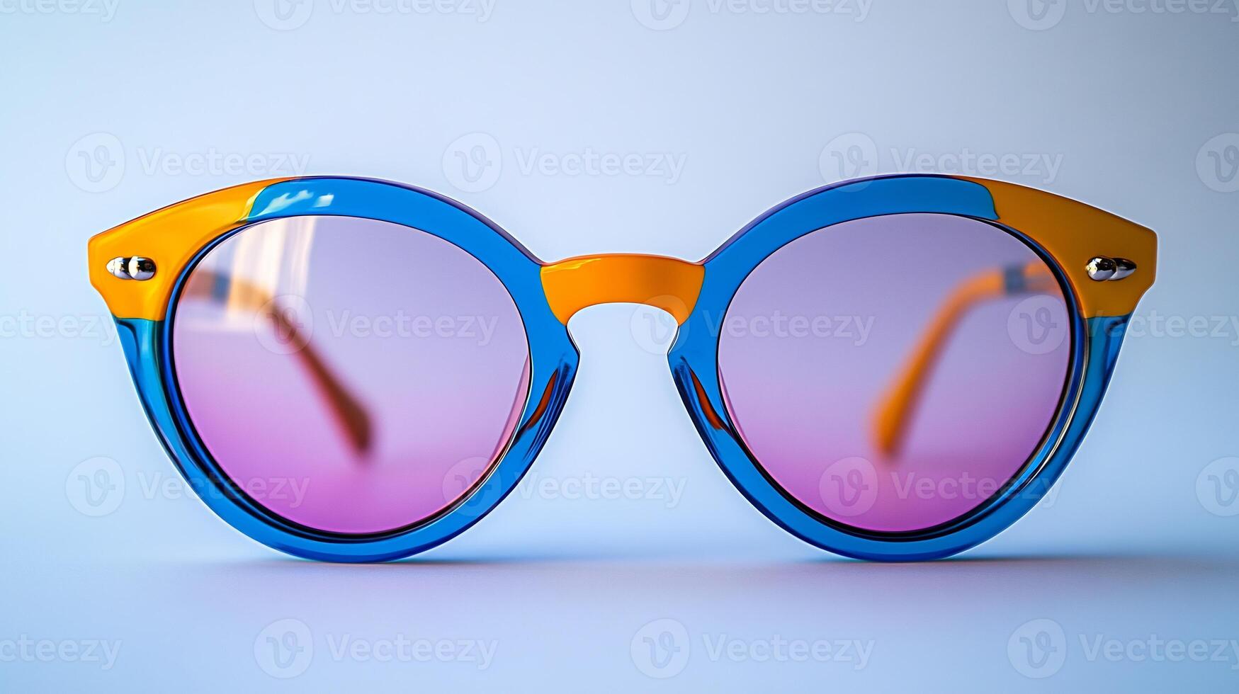 Fashionforward oversized eyeglasses bold neon designs ideal for stylish and formal office environments isolated on white background photo