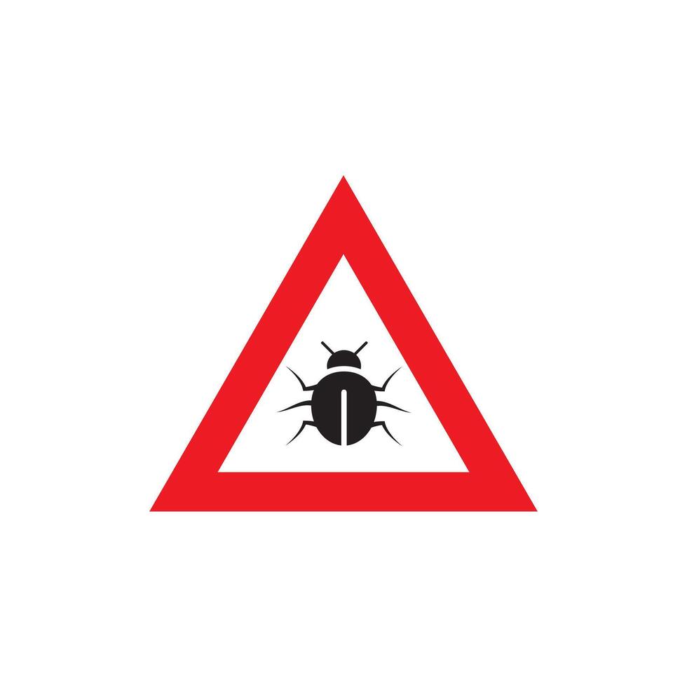 Computer virus sign warning trojan mailware. Security internet virus alert infection. vector