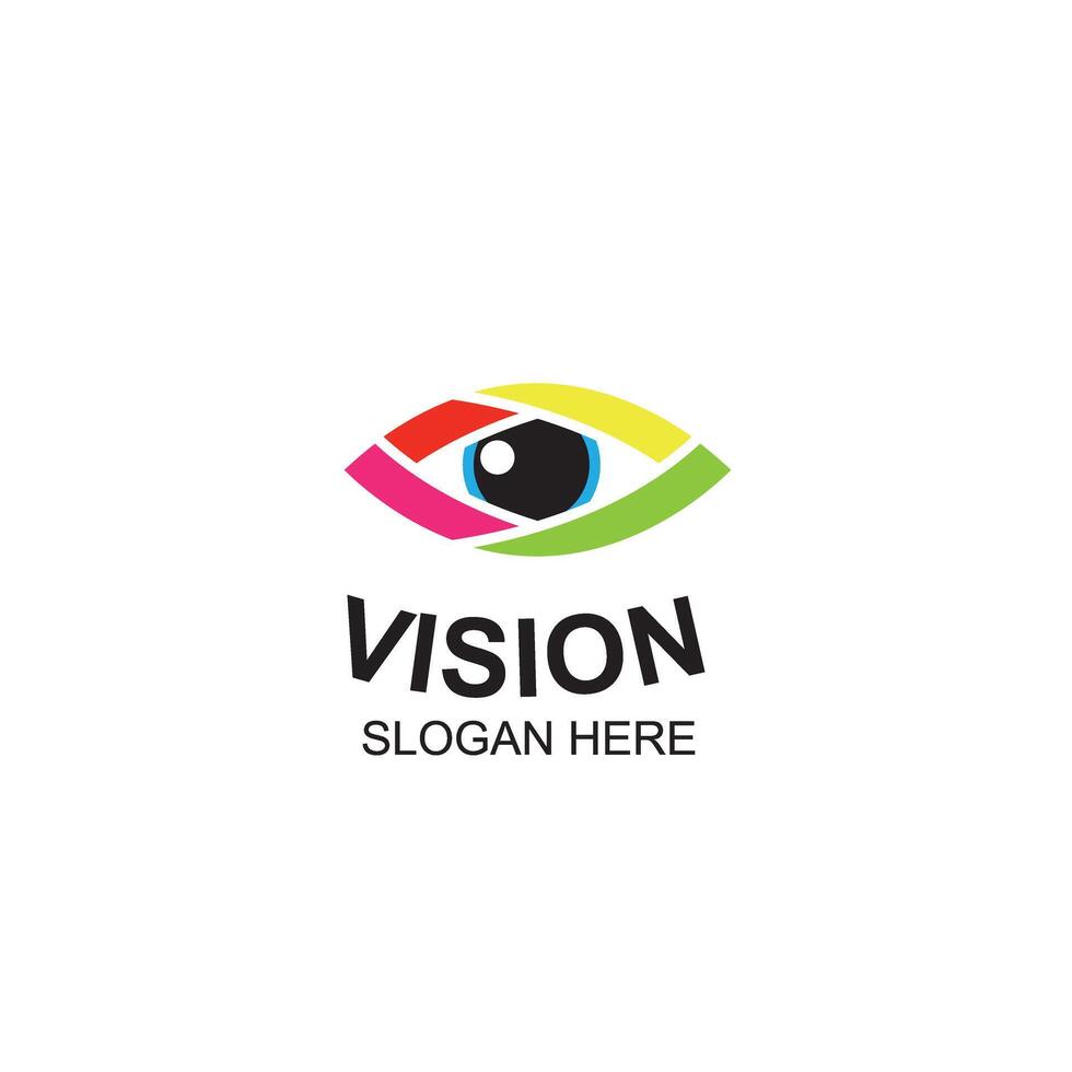 Eye tech logo design. Global vision logotype design graphic symbol icon vector