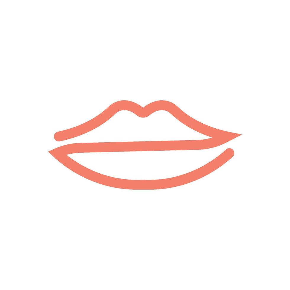Lips Logo Template Icon vector