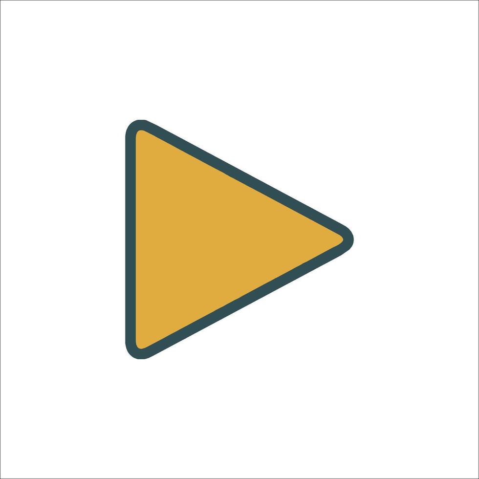 Play button icon illustration vector