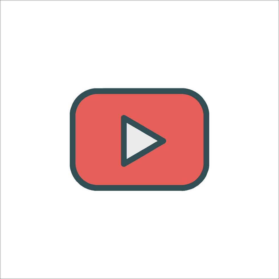 Youtube icon illustration vector