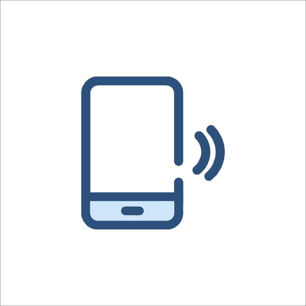A phone with a sound icon on it vector