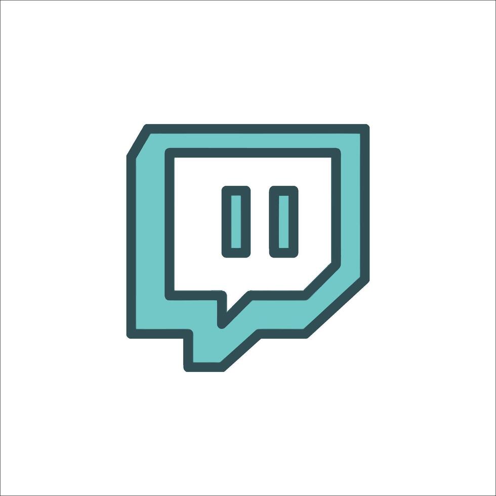 A speech bubble icon with a speech bubble vector