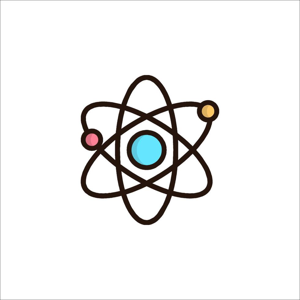 An atom symbol on a white background vector