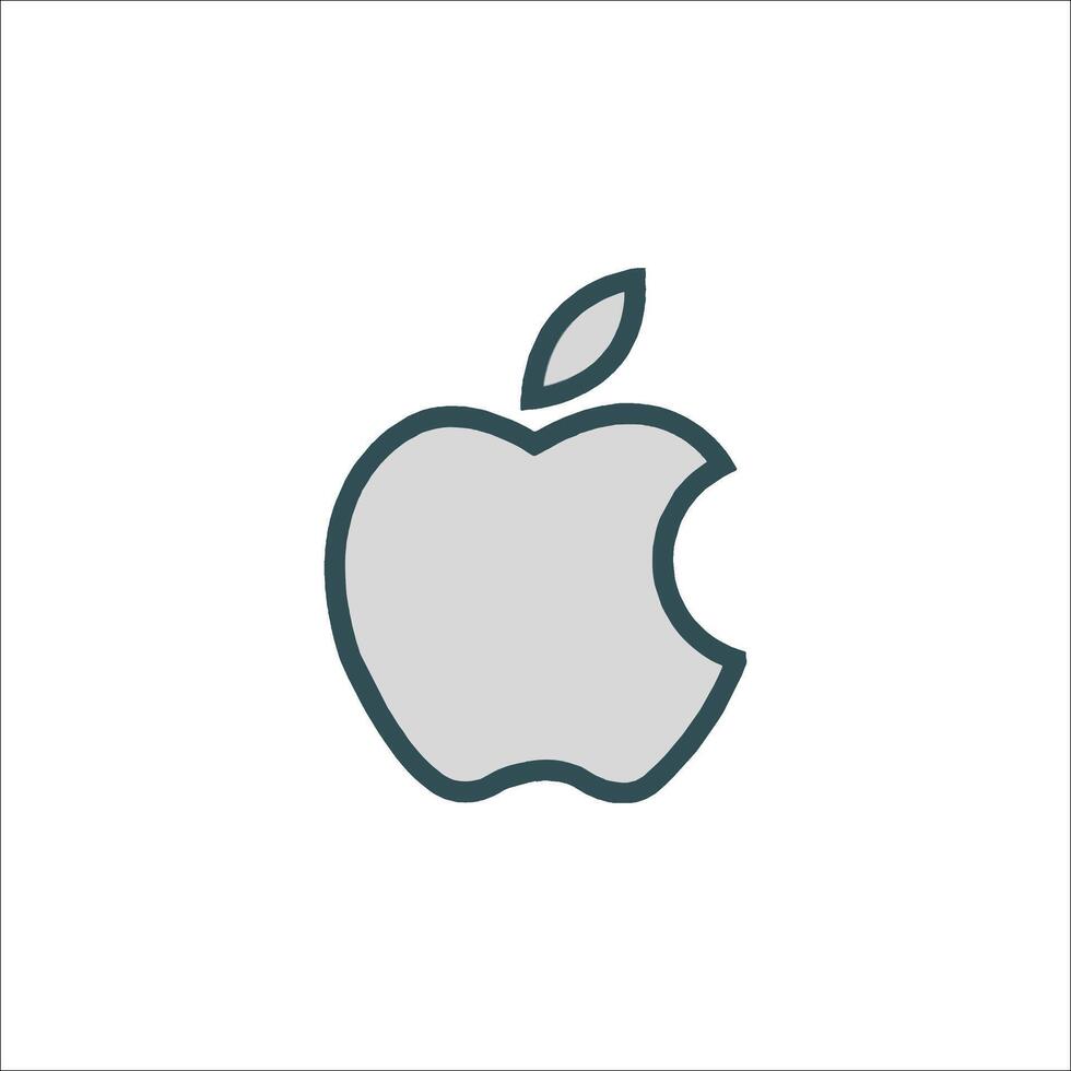 Apple logo illustration vector