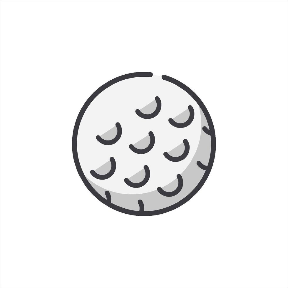 Golf ball icon isolated on white background vector
