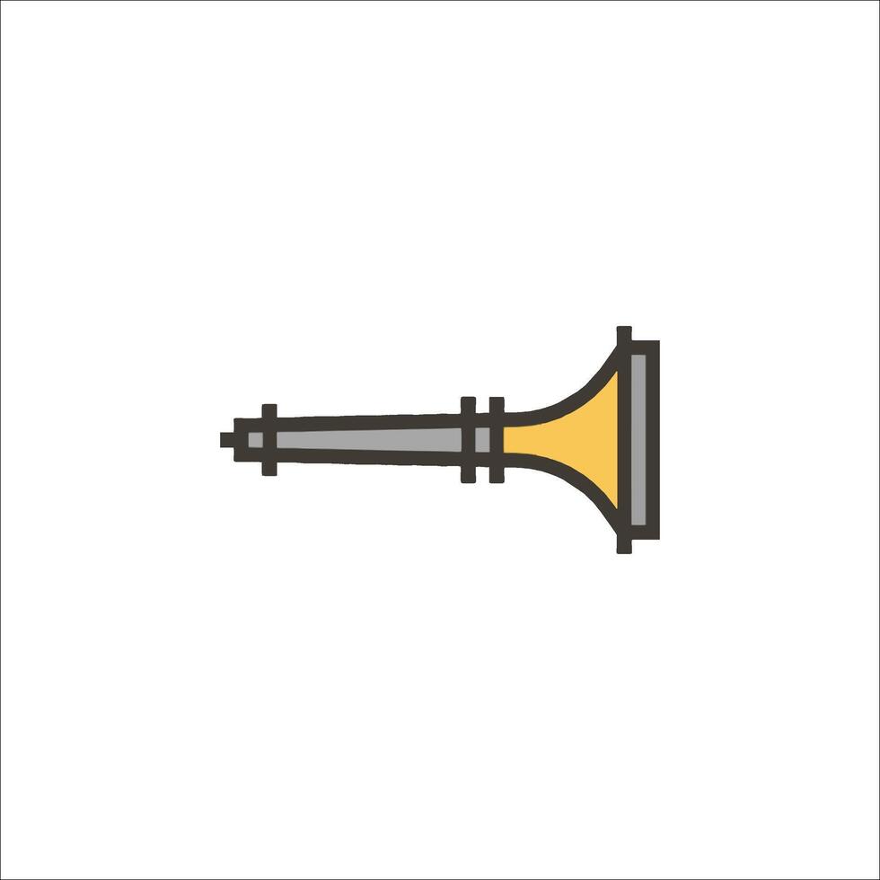 A trumpet icon on a white background vector