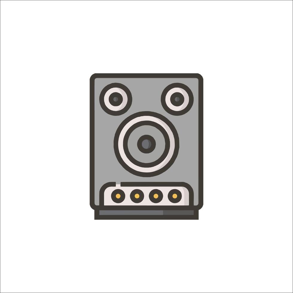 A speaker icon on a white background vector