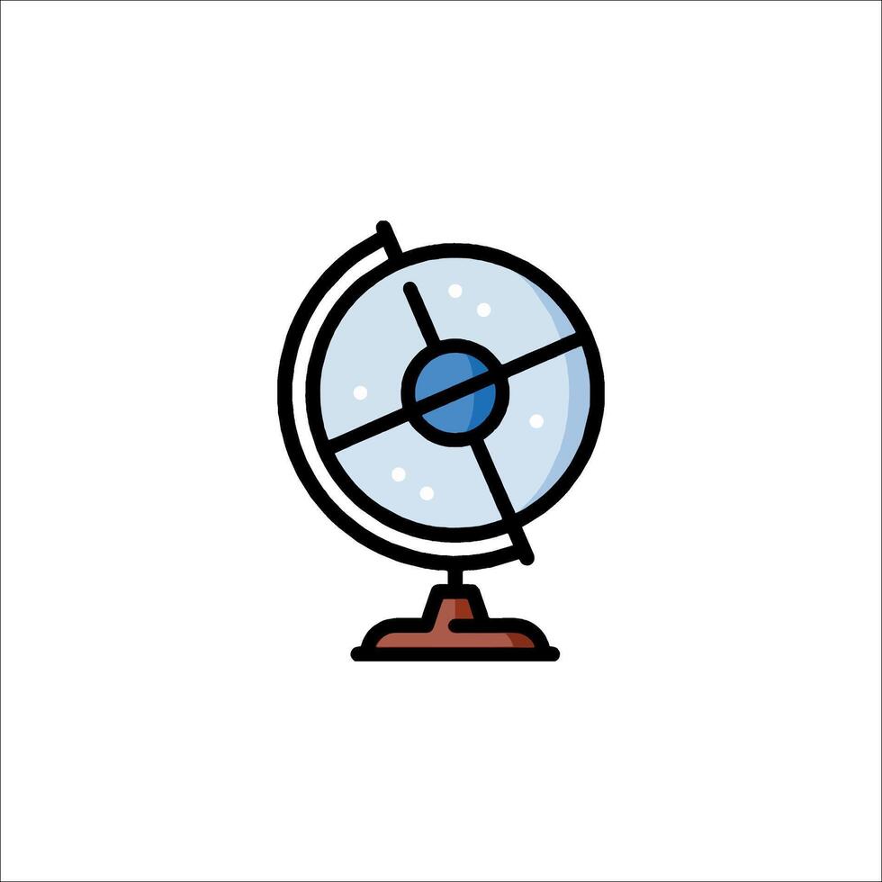 A globe icon on a white background vector