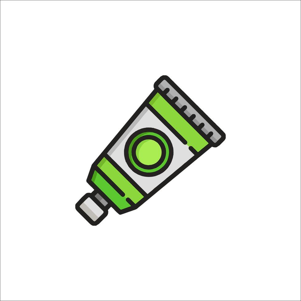 A tube of toothpaste icon on a white background vector