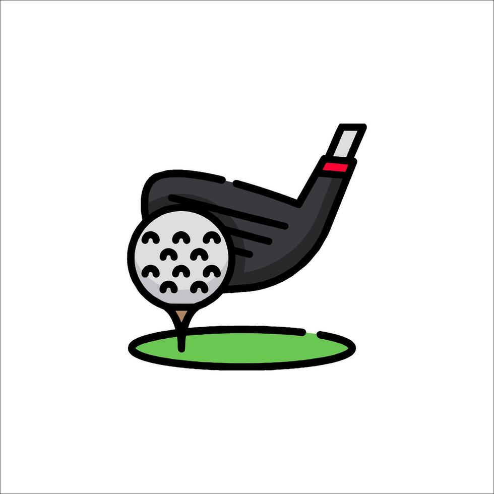 Golf icon illustration vector