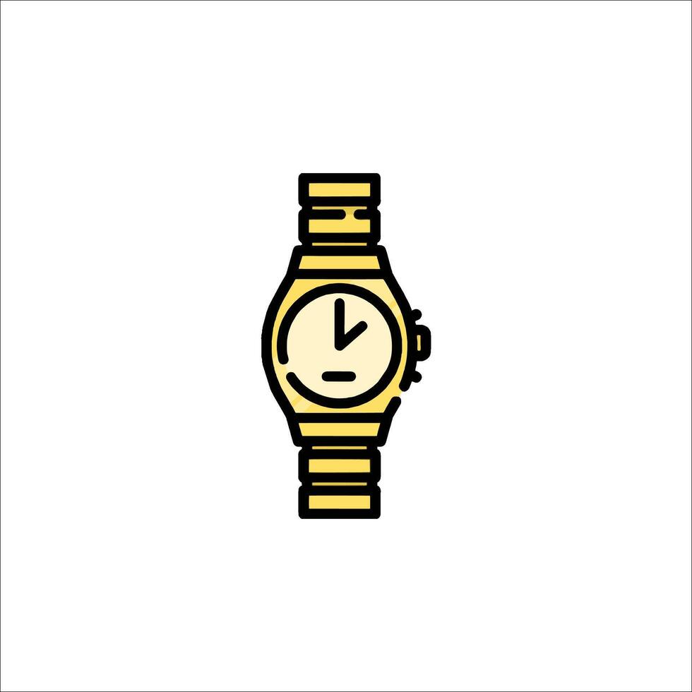 A watch icon on a white background vector