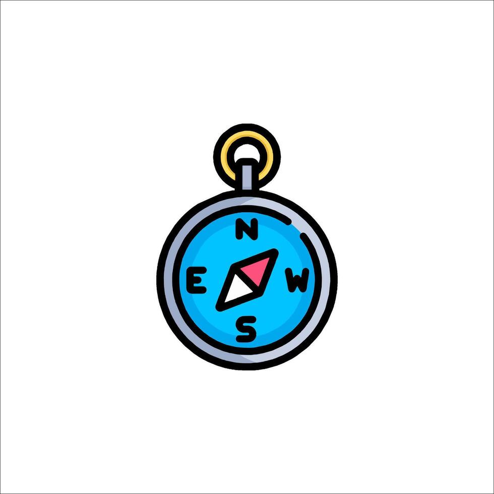 A compass icon on a white background vector