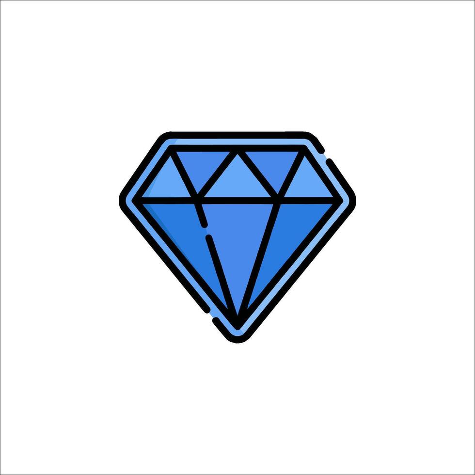 Diamond icon illustration vector