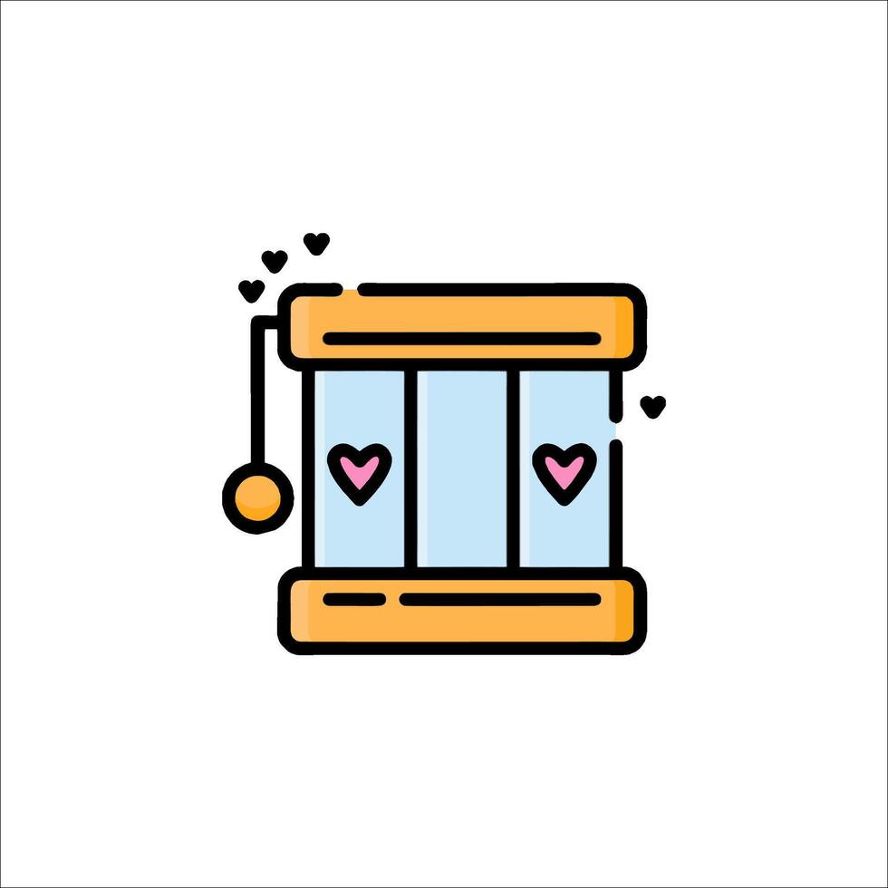 A heart shaped box with a heart inside vector