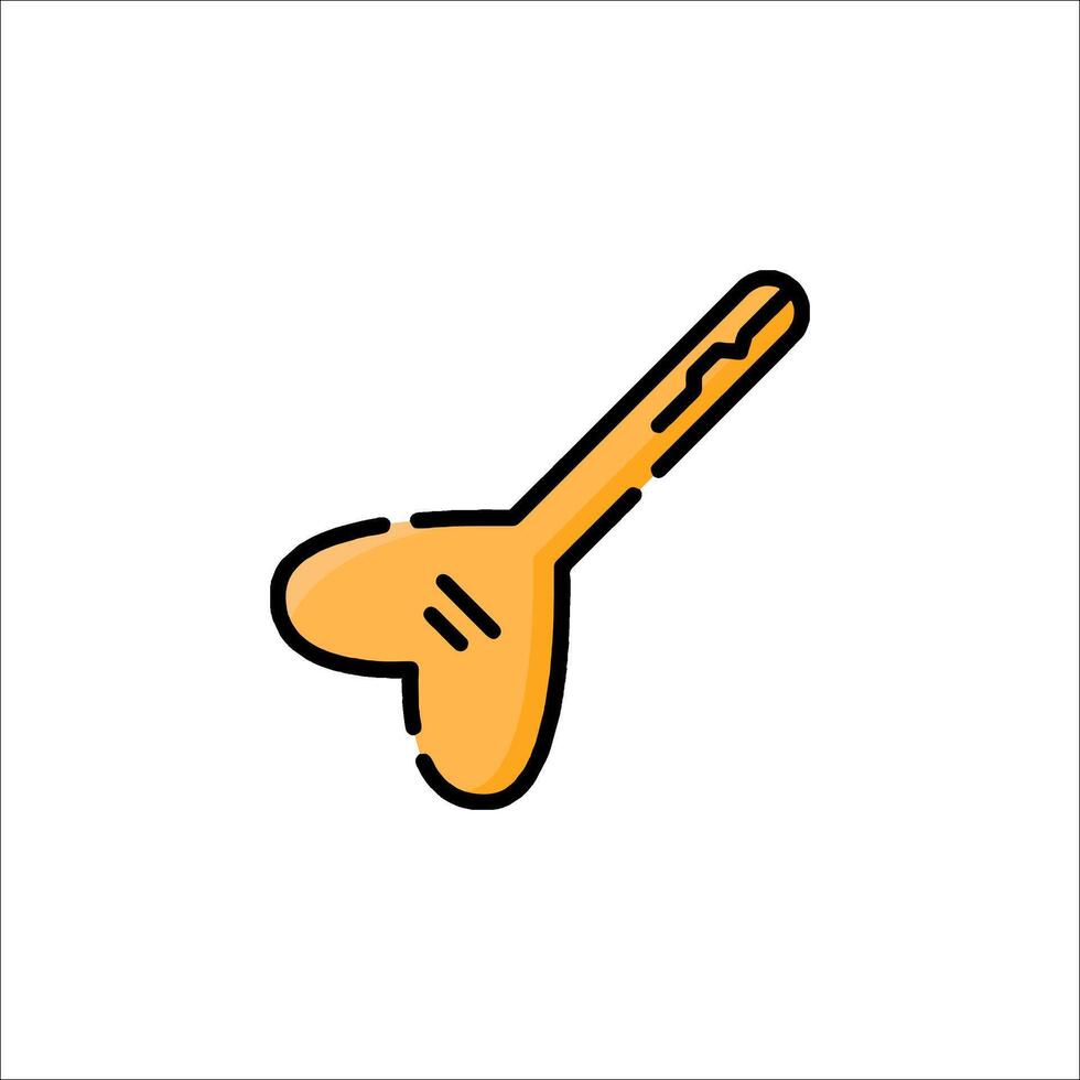 A guitar icon with a heart shape vector