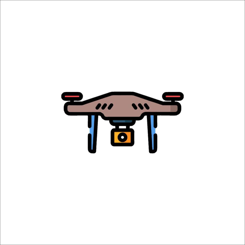A small drone icon on a white background vector