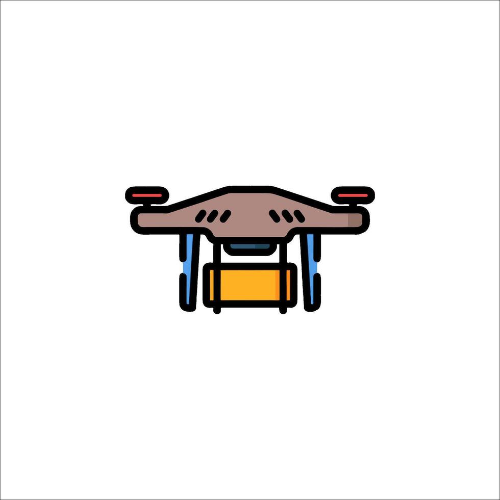 A small drone icon on a white background vector