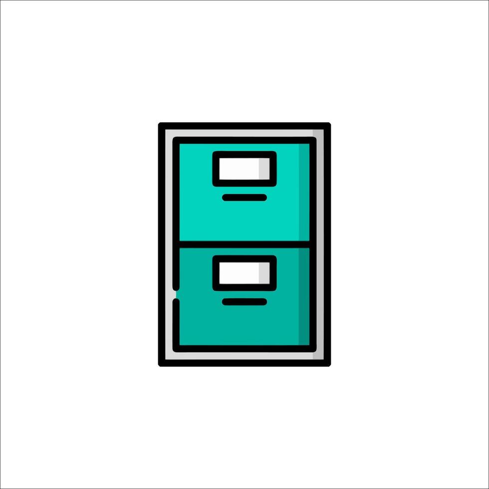 File cabinet icon vector