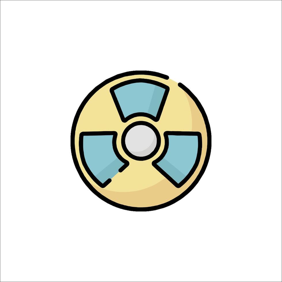 Radiation icon illustration vector